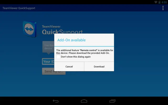 QuickSupport Add-On Lenovo android App screenshot 0